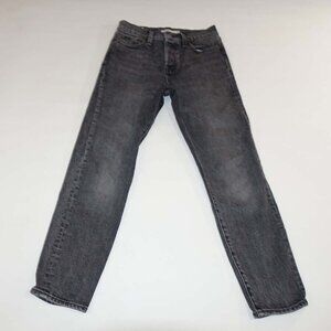 Levi's Straight Leg Jeans in Washed Black